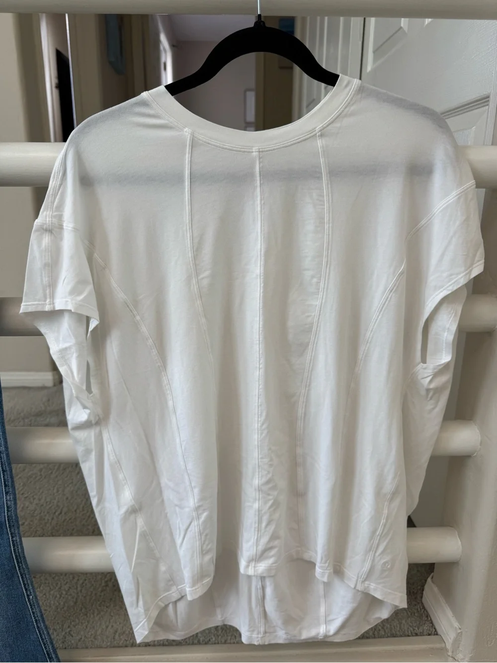 lululemon athletica White Short-Sleeve Seam Detail Tee